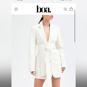 BOA Boulce Cream Blazer Dress